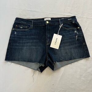 NWT FRAME Women’s “Le Cutoff” Denim Shorts, Size 34